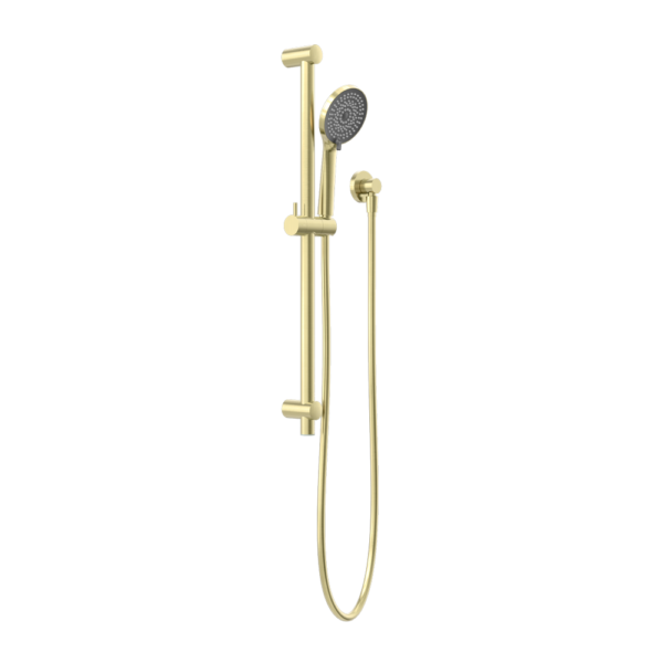 Nero Round Metal Project Rail Shower Brushed Gold - Sydney Home Centre