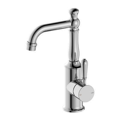 Nero York Basin Mixer With Metal Lever Chrome - Sydney Home Centre