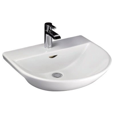 Fienza RAK Reserva Semi-Recessed Basin 3 Tap Holes White - Sydney Home Centre