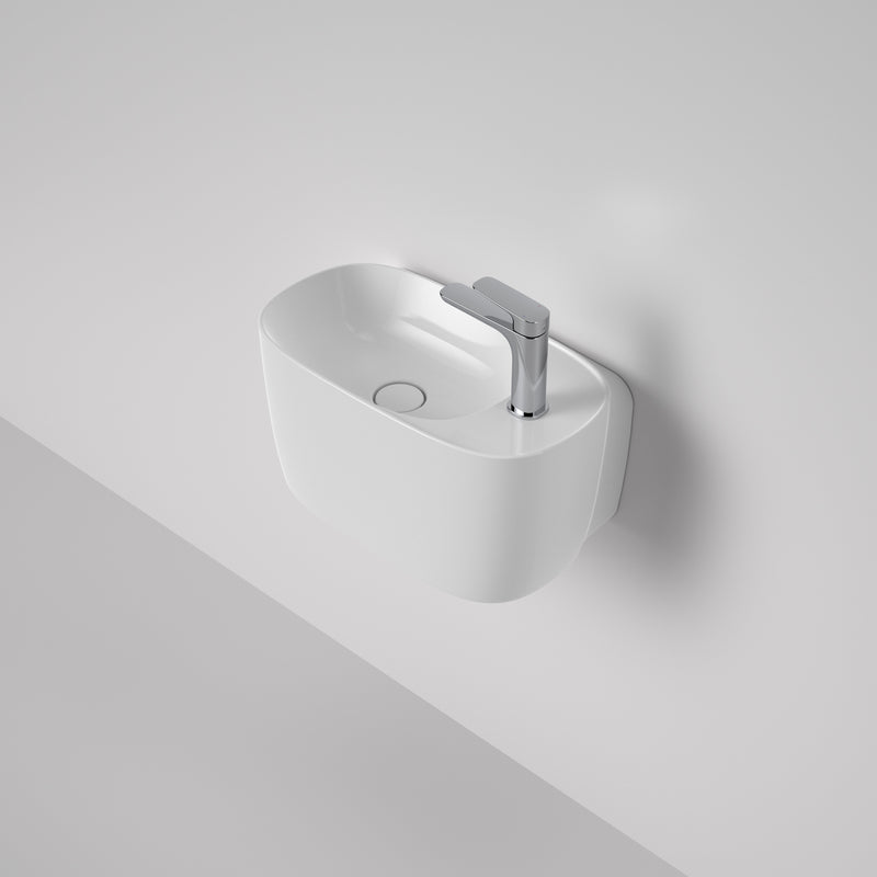 Caroma Contura II 530mm Hand Wall Basin (1 Tap Hole) White - Sydney Home Centre