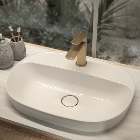 Caroma Contura II 530mm Inset Basin with Tap Landing (1 Tap Hole) Matte Clay - Sydney Home Centre