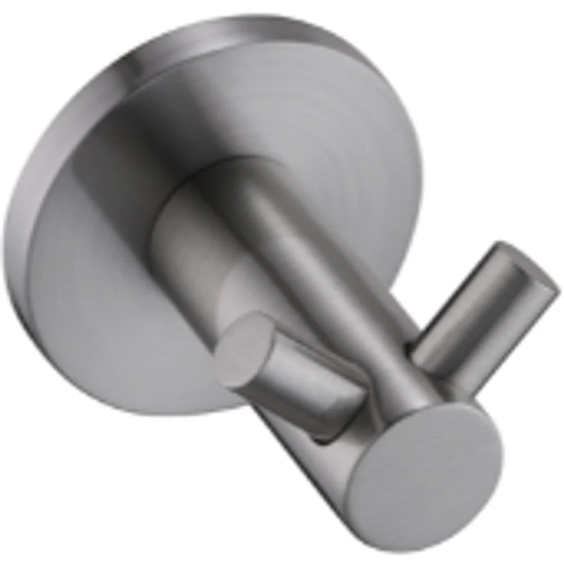 Bella Vista Mica Double Robe Hook Brushed Nickel - Sydney Home Centre