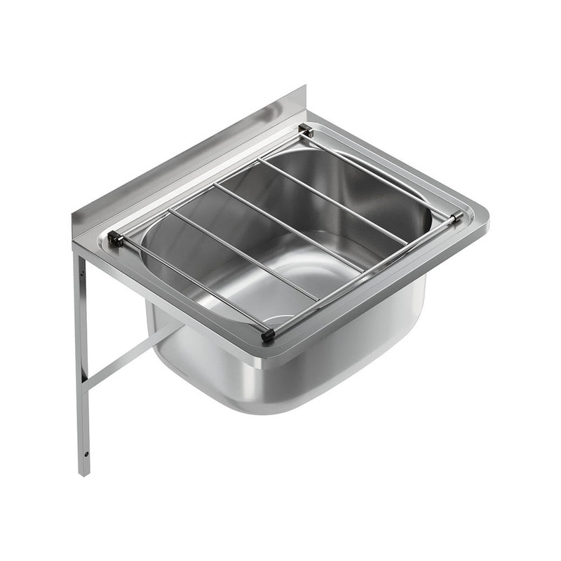 Fienza Cleaners Stainless Steel Sink with Wall Brackets Kit - Sydney Home Centre
