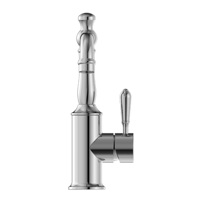 Nero York Basin Mixer With Metal Lever Chrome - Sydney Home Centre