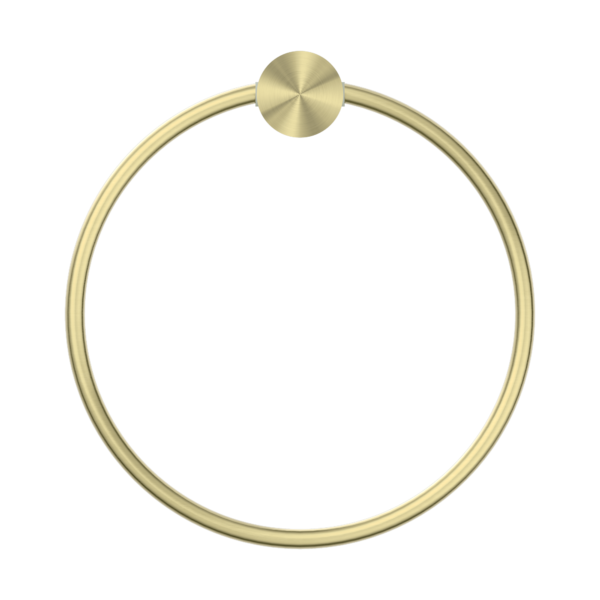 Nero Opal Towel Ring Brushed Gold - Sydney Home Centre
