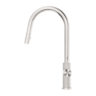 Nero Opal Pull Out Sink Mixer With Vegie Spray Function Brushed Nickel - Sydney Home Centre