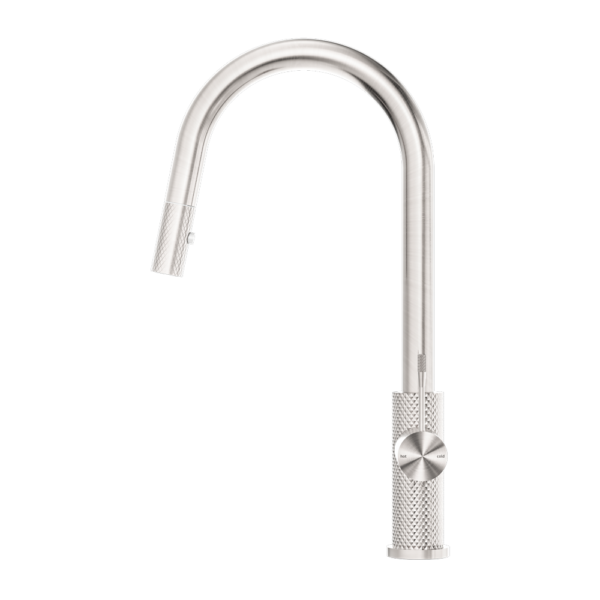 Nero Opal Pull Out Sink Mixer With Vegie Spray Function Brushed Nickel - Sydney Home Centre