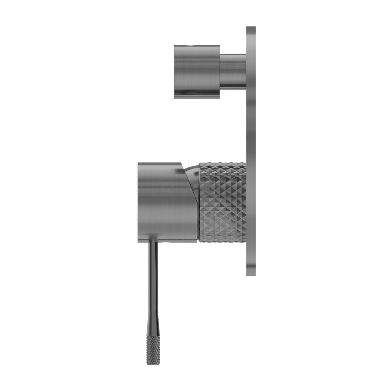 Nero Opal Shower Mixer With Divertor Graphite - Sydney Home Centre