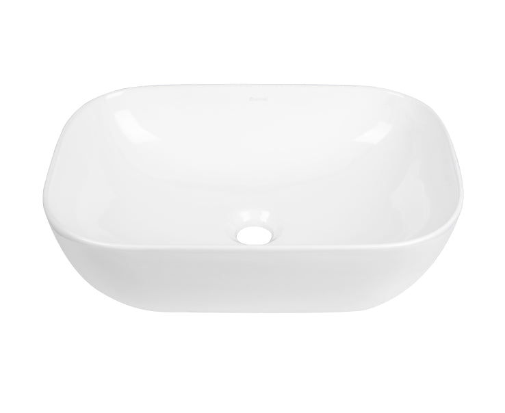 Otti Artis O'96 455x325x135 Gloss White Oval Basin Ultra Slim