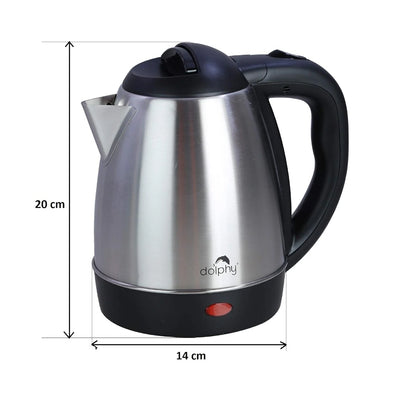 Dolphy 1.2L Stainless Steel Electric Kettle Silver