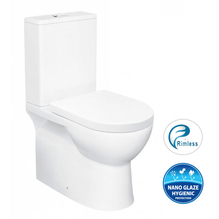 Otti Bella Rimless Toilet Suite Gloss White