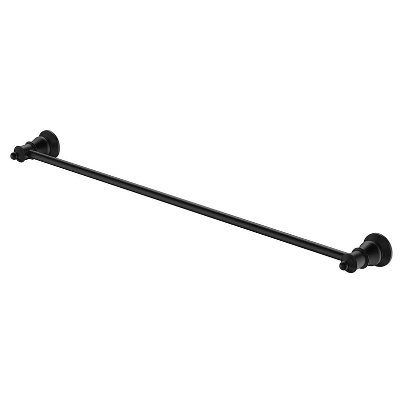 Fienza Lillian Single Towel Rail 800mm Matte Black