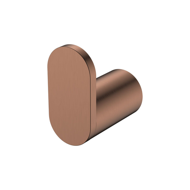 Fienza Empire Slim Robe Hook Brushed Copper