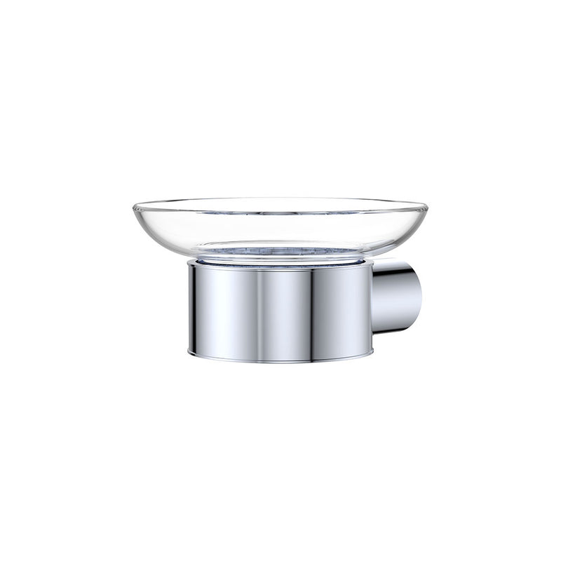 Fienza Empire Slim Glass Soap Dish Chrome