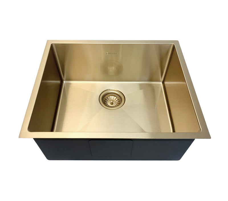 Otti Axon Sink 52S 520x440x220 Brushed Gold