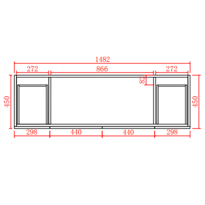 Ceto Acacia 1500mm Both Side Drawer Single Bowl Freestanding Vanity Matte White (Marble Stone Top) - Sydney Home Centre