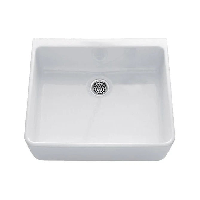 Chambord Clotaire Small Single Bowl Sink Fireclay White