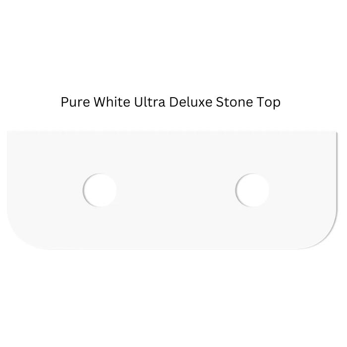 Otti Bondi 1500mm Curve Vanity White Fluted (Ultra Deluxe Stone Top) - Sydney Home Centre