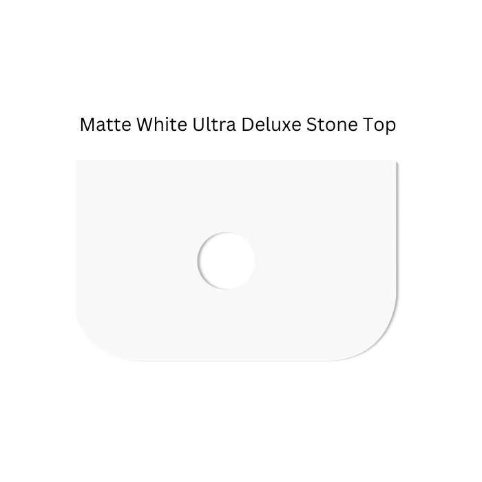 Otti Bondi 750mm Curve Vanity White Fluted (Ultra Deluxe Stone Top) - Sydney Home Centre