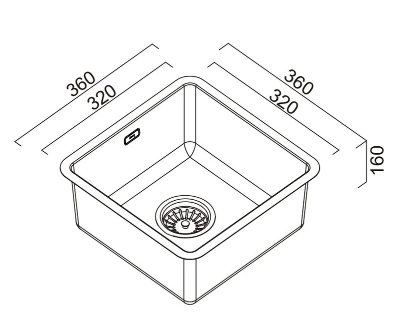 Abey BS1 Bar Sink Eureka Gold