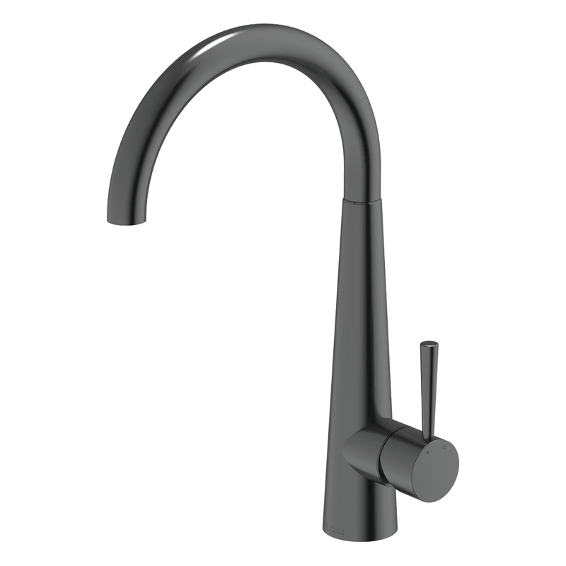 Gareth Ashton 304 Gooseneck Bar Sink Mixer Black Pearl