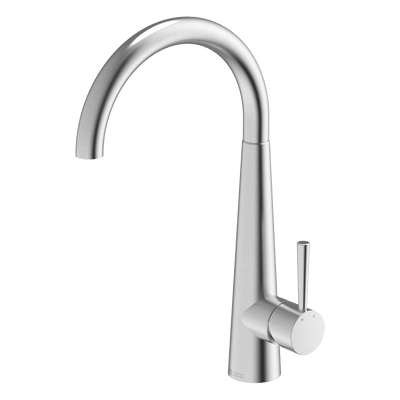 Gareth Ashton 304 Gooseneck Bar Sink Mixer Brushed Steel