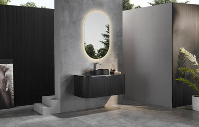 Ceto Avalon 1200mm Wall Hung Vanity Matte Black (Cabinet Only) - Sydney Home Centre