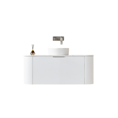 Ceto Avalon 1200mm Wall Hung Vanity Matte White (Cabinet Only) - Sydney Home Centre