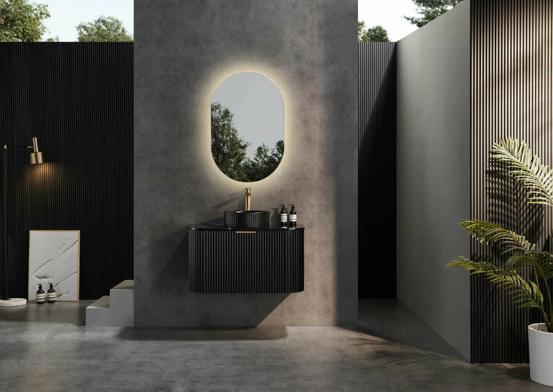 Ceto Avalon 900mm Wall Hung Vanity Matte Back (Cabinet Only) - Sydney Home Centre