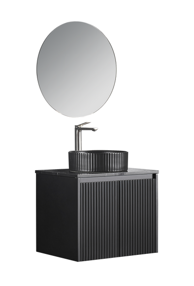 Ceto Brindabella 600mm Wall Hung Vanity Matte Black (Cabinet Only) - Sydney Home Centre