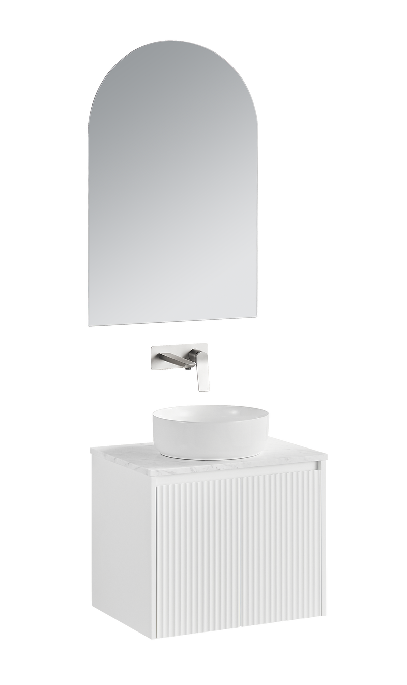 Ceto Brindabella 600mm Wall Hung Vanity Matte White (Cabinet Only) - Sydney Home Centre