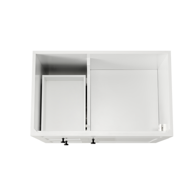 Ceto Harrington 750mm Left Hand Drawer Freestanding Vanity Matte White (Cabinet Only) - Sydney Home Centre