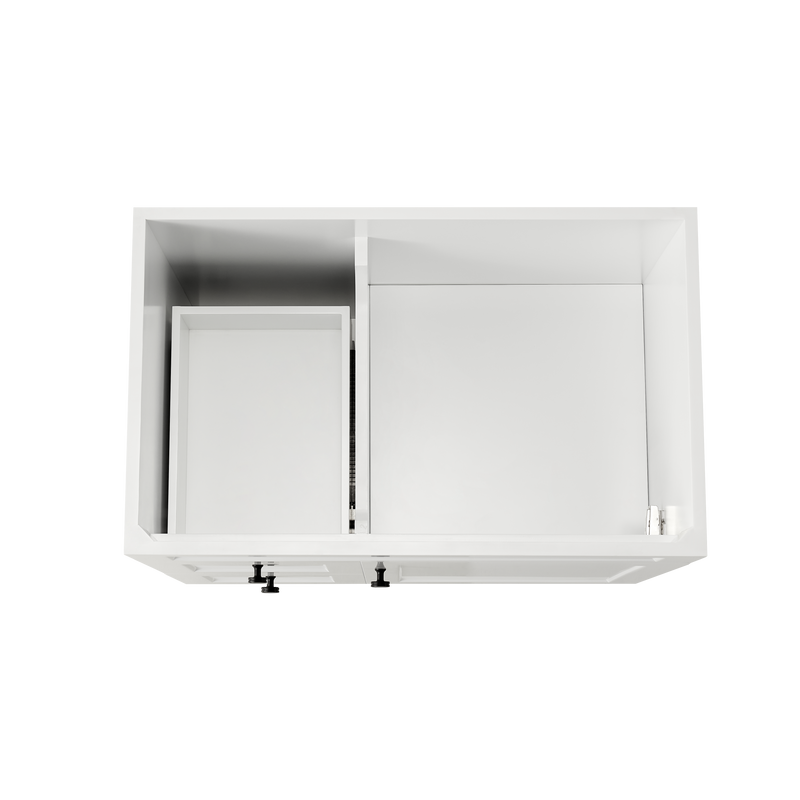 Ceto Harrington 750mm Left Hand Drawer Freestanding Vanity Matte White (Cabinet Only) - Sydney Home Centre