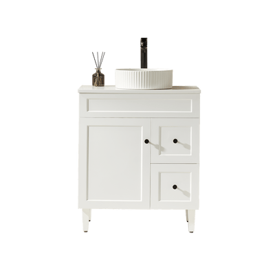 Ceto Harrington 750mm Right Hand Drawer Freestanding Vanity Matte White (Cabinet Only) - Sydney Home Centre