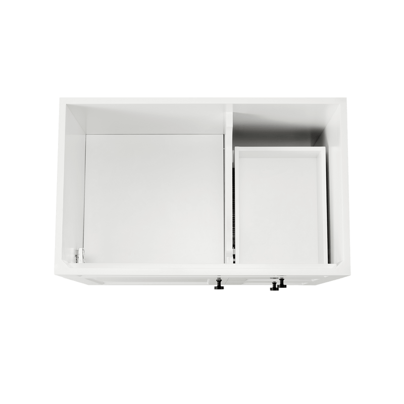 Ceto Harrington 750mm Right Hand Drawer Freestanding Vanity Matte White (Quartz Stone Top) - Sydney Home Centre