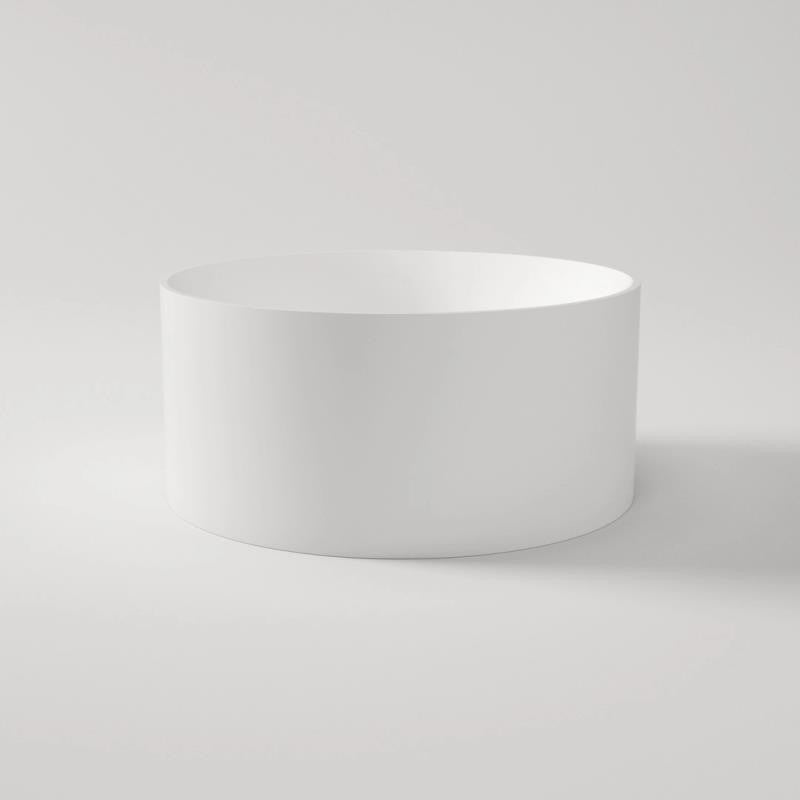 Ceto Como Round 1280mm Free Standing No Overflow Bathtub Gloss White - Sydney Home Centre