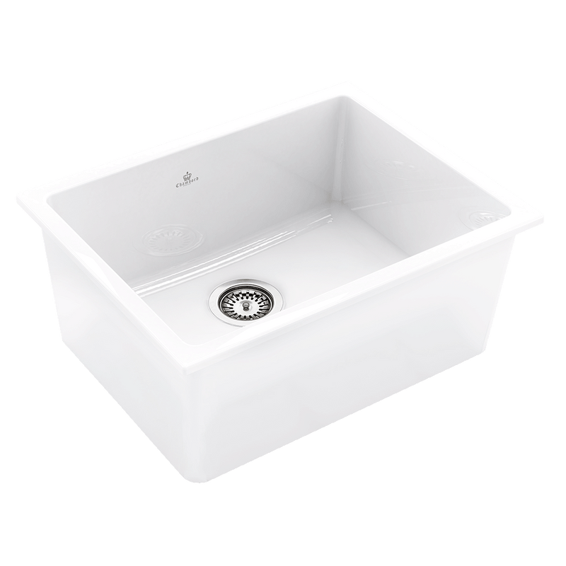 Chambord CONSTANCE Single Bowl Fireclay Sink White