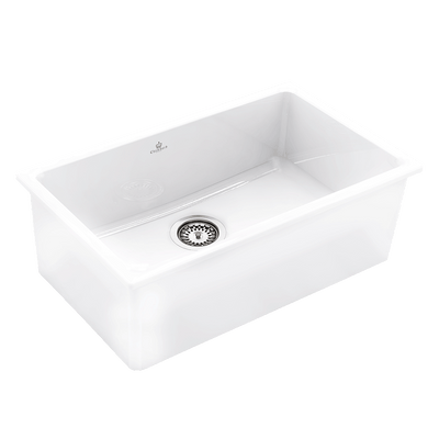 Chambord CONSTANCE Large Bowl Fireclay Sink White