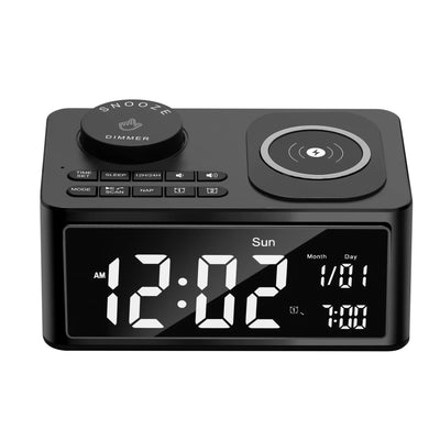 Dolphy Bluetooth Wireless Charge Clock Radio Black