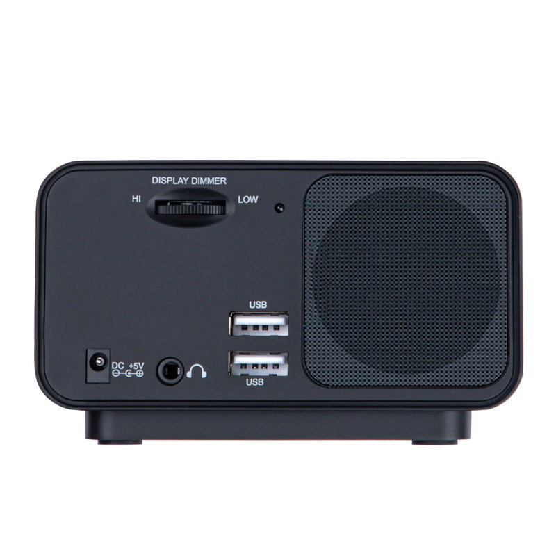 Dolphy Bluetooth Multifunction Alarm Radio Black