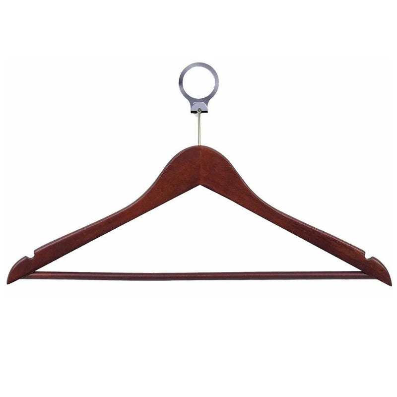 Dolphy Security Wooden Cloth Hanger Brown (50 pcs)