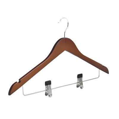 Dolphy Standard Hook Hanger with Clips Brown (50 pcs)