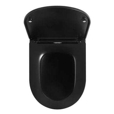 Poseidon Avis Rimless Wall Faced Floor Pan Matte Black - Sydney Home Centre