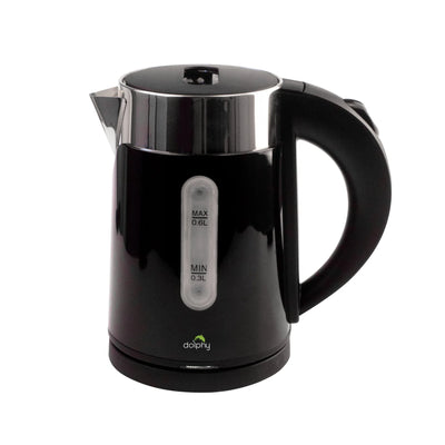 Dolphy 0.6L Stainless Steel Electric Kettle Black