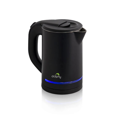 Dolphy 0.8L Stainless Steel Electric Kettle With Light Design Black