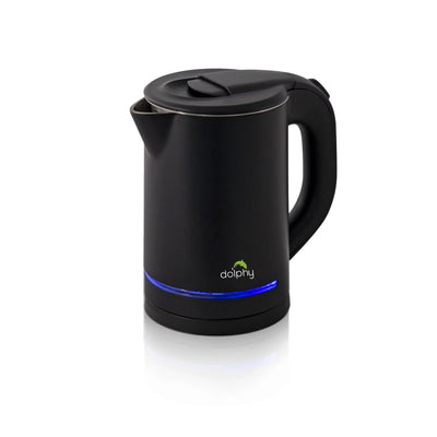 Dolphy 0.8L Stainless Steel Electric Kettle With Light Design Black