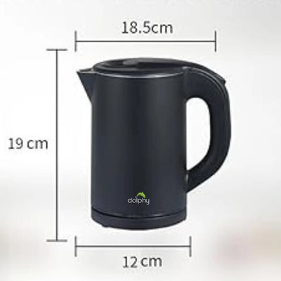 Dolphy 0.8L Stainless Steel Electric Kettle Black