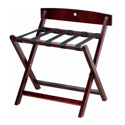 Dolphy Wooden Luggage Rack With Back Support