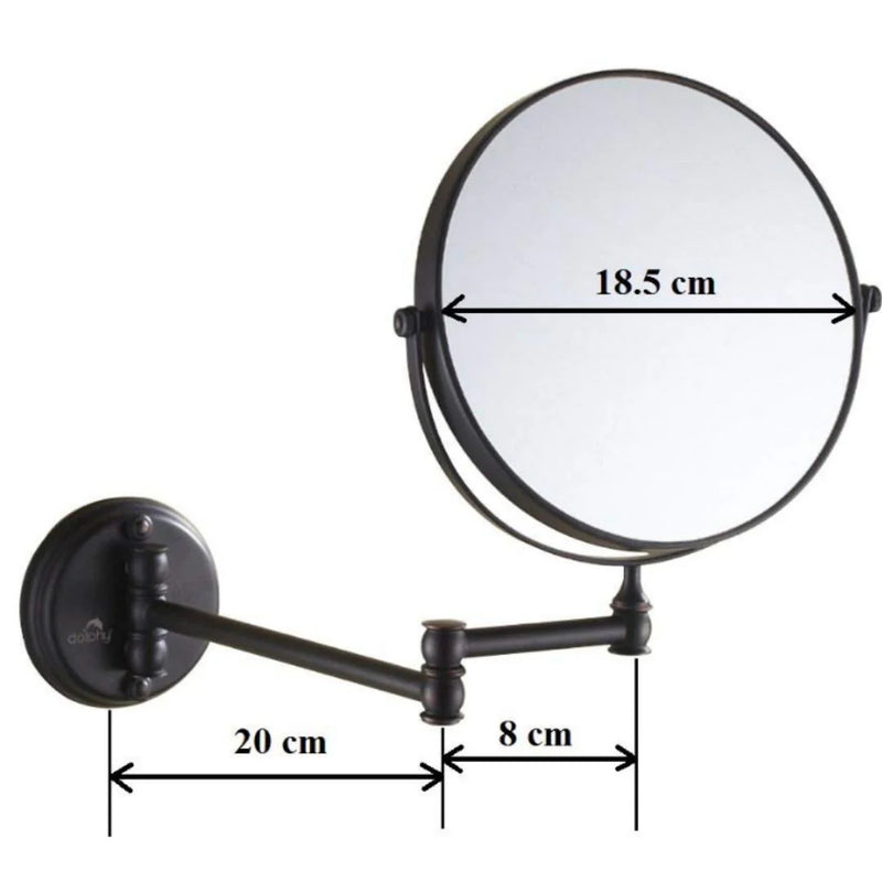 Dolphy 5X Magnifying Mirror Wall Mount Black (DMMR0031)