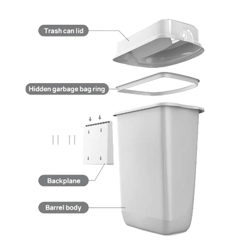 Dolphy 32L Plaza Waste Bin White